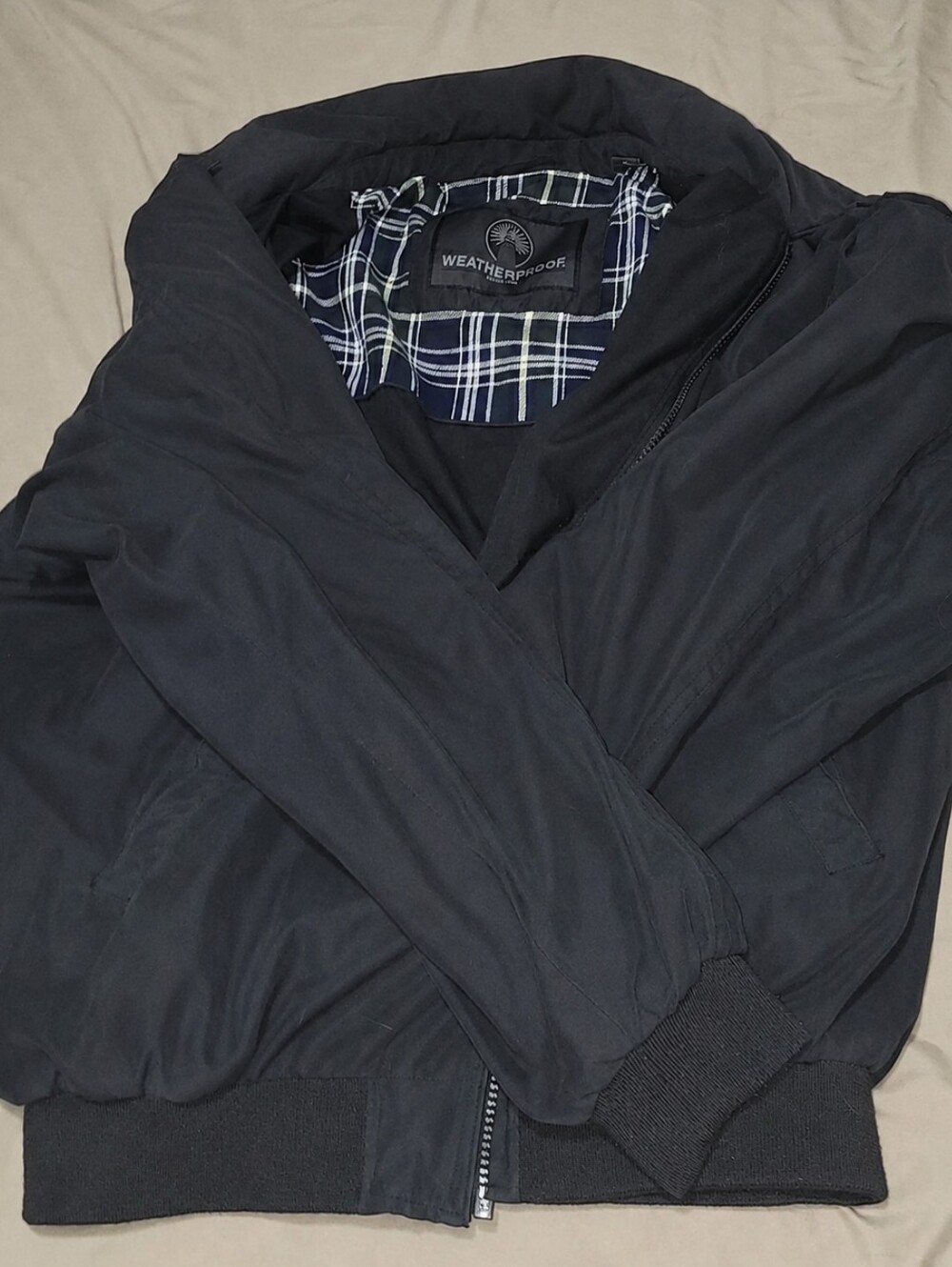 Brand Weatherproof Men’s Black Bomber Style Jacket / Coat Casual